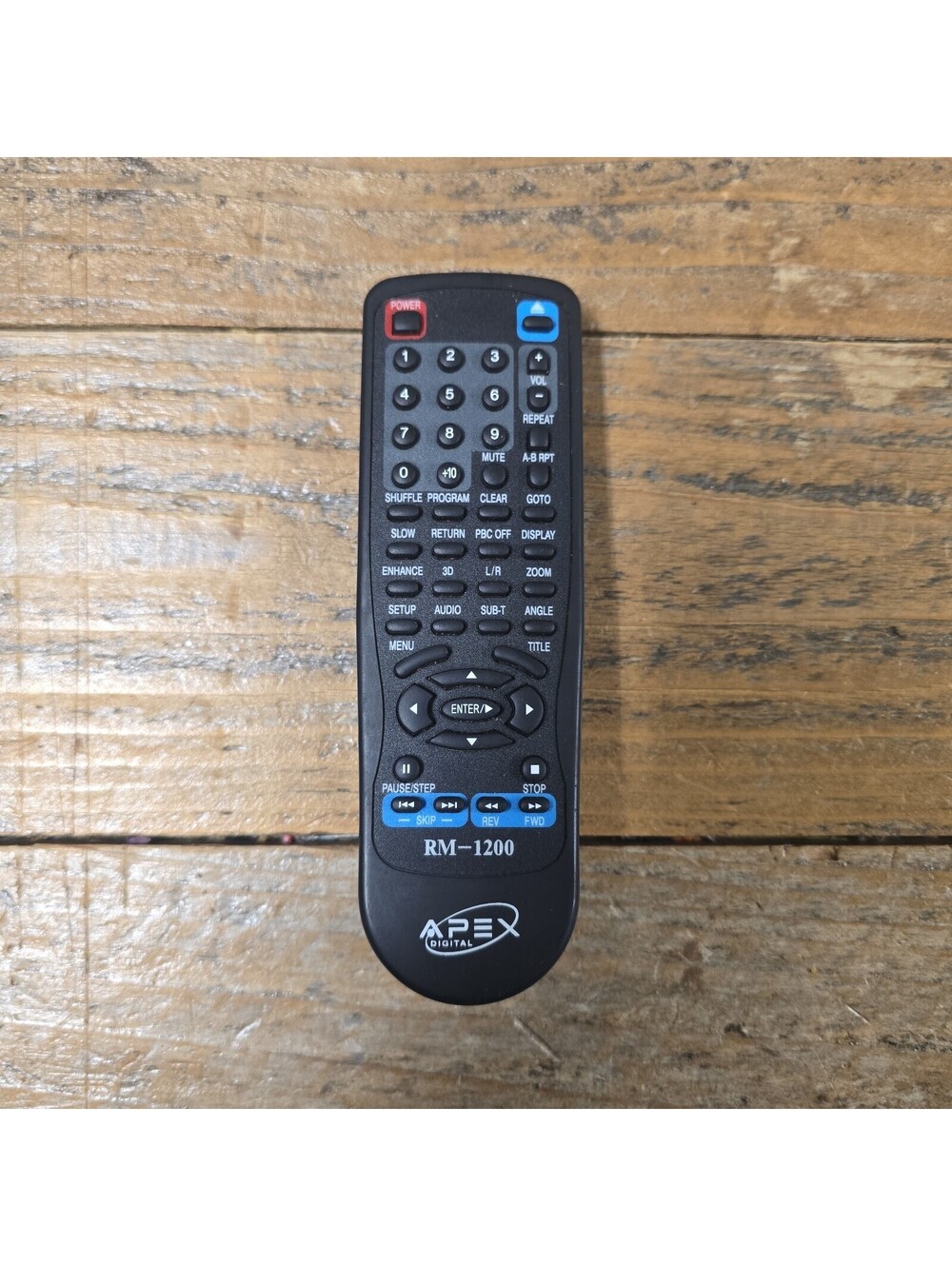 Original Apex Model RM-1200 Remote Control for DVD Player RM-1200 AD-1500